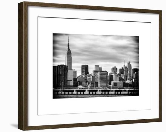 Jetty View with City and the Empire State Building-Philippe Hugonnard-Framed Art Print