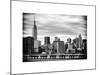 Jetty View with City and the Empire State Building-Philippe Hugonnard-Mounted Art Print