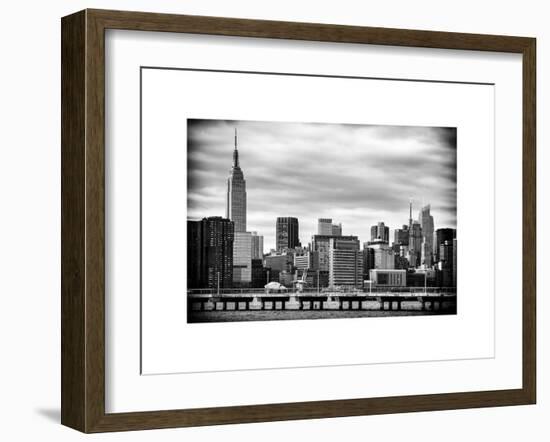 Jetty View with City and the Empire State Building-Philippe Hugonnard-Framed Art Print