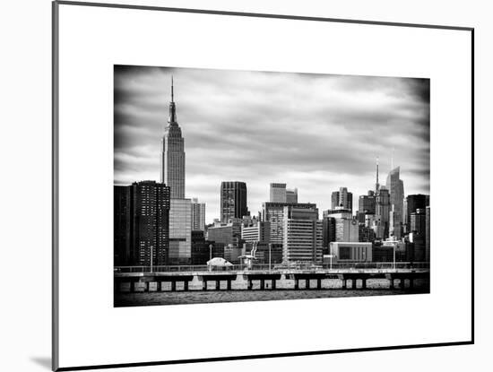 Jetty View with City and the Empire State Building-Philippe Hugonnard-Mounted Art Print