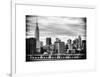 Jetty View with City and the Empire State Building-Philippe Hugonnard-Framed Art Print