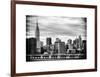 Jetty View with City and the Empire State Building-Philippe Hugonnard-Framed Art Print