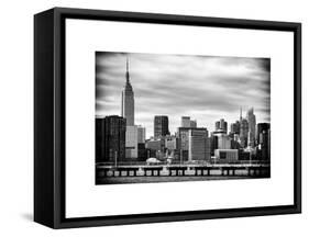 Jetty View with City and the Empire State Building-Philippe Hugonnard-Framed Stretched Canvas