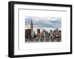 Jetty View with City and the Empire State Building-Philippe Hugonnard-Framed Art Print