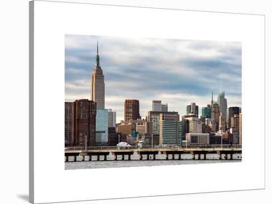 Jetty View with City and the Empire State Building-Philippe Hugonnard-Stretched Canvas