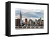 Jetty View with City and the Empire State Building-Philippe Hugonnard-Framed Stretched Canvas