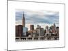 Jetty View with City and the Empire State Building-Philippe Hugonnard-Mounted Art Print
