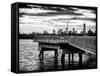 Jetty View with Manhattan and One World Trade Center (1WTC) at Sunset-Philippe Hugonnard-Framed Stretched Canvas