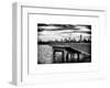 Jetty View with Manhattan and One World Trade Center (1WTC) at Sunset-Philippe Hugonnard-Framed Art Print