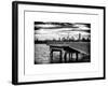 Jetty View with Manhattan and One World Trade Center (1WTC) at Sunset-Philippe Hugonnard-Framed Art Print