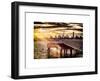 Jetty View with Manhattan and One World Trade Center (1WTC) at Sunset-Philippe Hugonnard-Framed Art Print