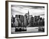 Jetty View with Manhattan and the Chrysler Building-Philippe Hugonnard-Framed Photographic Print