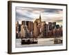 Jetty View with Manhattan and the Chrysler Building-Philippe Hugonnard-Framed Photographic Print