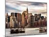 Jetty View with Manhattan and the Chrysler Building-Philippe Hugonnard-Mounted Photographic Print