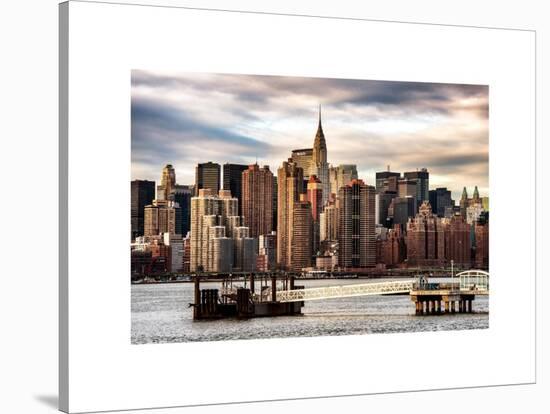 Jetty View with Manhattan and the Chrysler Building-Philippe Hugonnard-Stretched Canvas