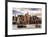 Jetty View with Manhattan and the Chrysler Building-Philippe Hugonnard-Framed Art Print