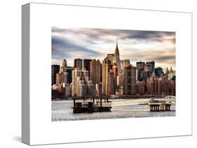 Jetty View with Manhattan and the Chrysler Building-Philippe Hugonnard-Stretched Canvas