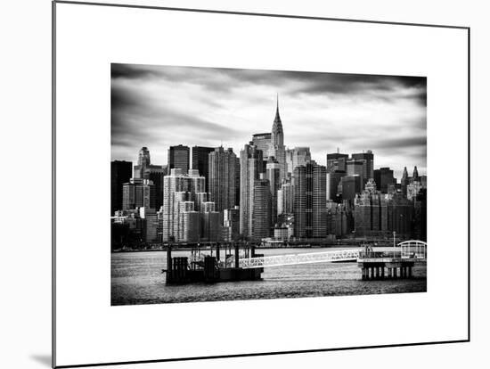 Jetty View with Manhattan and the Chrysler Building-Philippe Hugonnard-Mounted Art Print