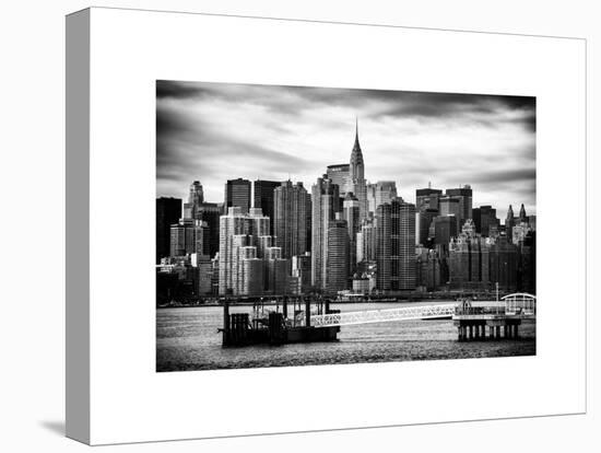 Jetty View with Manhattan and the Chrysler Building-Philippe Hugonnard-Stretched Canvas