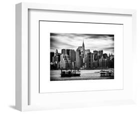 Jetty View with Manhattan and the Chrysler Building-Philippe Hugonnard-Framed Art Print