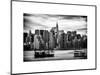 Jetty View with Manhattan and the Chrysler Building-Philippe Hugonnard-Mounted Art Print