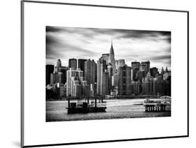 Jetty View with Manhattan and the Chrysler Building-Philippe Hugonnard-Mounted Art Print