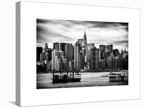 Jetty View with Manhattan and the Chrysler Building-Philippe Hugonnard-Stretched Canvas