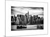 Jetty View with Manhattan and the Chrysler Building-Philippe Hugonnard-Mounted Art Print