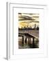 Jetty View with NYC and One World Trade Center (1WTC) at Sunset-Philippe Hugonnard-Framed Art Print