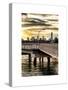 Jetty View with NYC and One World Trade Center (1WTC) at Sunset-Philippe Hugonnard-Stretched Canvas