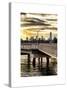 Jetty View with NYC and One World Trade Center (1WTC) at Sunset-Philippe Hugonnard-Stretched Canvas