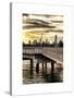 Jetty View with NYC and One World Trade Center (1WTC) at Sunset-Philippe Hugonnard-Stretched Canvas