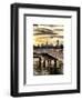 Jetty View with NYC and One World Trade Center (1WTC) at Sunset-Philippe Hugonnard-Framed Art Print