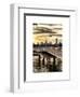 Jetty View with NYC and One World Trade Center (1WTC) at Sunset-Philippe Hugonnard-Framed Art Print