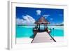 Jetty with Amazing Ocean View on Tropical Island-Martin Valigursky-Framed Photographic Print