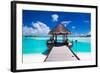 Jetty with Amazing Ocean View on Tropical Island-Martin Valigursky-Framed Photographic Print