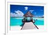 Jetty with Amazing Ocean View on Tropical Island-Martin Valigursky-Framed Photographic Print