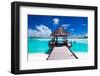 Jetty with Amazing Ocean View on Tropical Island-Martin Valigursky-Framed Photographic Print