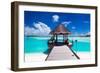 Jetty with Amazing Ocean View on Tropical Island-Martin Valigursky-Framed Photographic Print