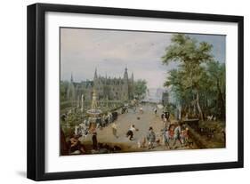 Jeu De Paume before a Country Palace, Ca 1614-Adriaen Pietersz van de Venne-Framed Giclee Print