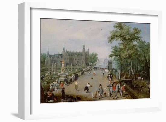 Jeu De Paume before a Country Palace, Ca 1614-Adriaen Pietersz van de Venne-Framed Giclee Print