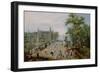 Jeu De Paume before a Country Palace, Ca 1614-Adriaen Pietersz van de Venne-Framed Premium Giclee Print