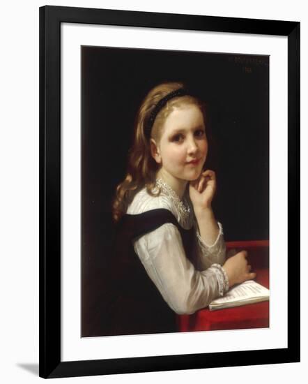 Jeune Ecoliere, 1868-William Adolphe Bouguereau-Framed Giclee Print