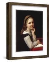 Jeune Ecoliere, 1868-William Adolphe Bouguereau-Framed Giclee Print