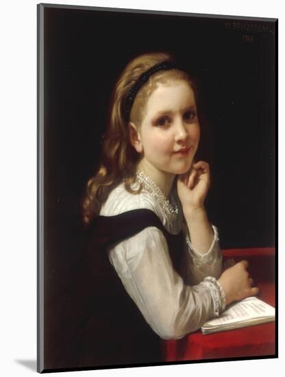 Jeune Ecoliere, 1868-William Adolphe Bouguereau-Mounted Giclee Print