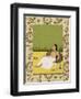 Jeune femme adossée à un coussin-null-Framed Premium Giclee Print