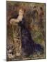 Jeune femme assise dans un jardin-Pierre-Auguste Renoir-Mounted Giclee Print