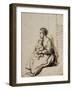 Jeune femme assise tenant son enfant sur ses genoux-Rembrandt van Rijn-Framed Giclee Print