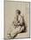 Jeune femme assise tenant son enfant sur ses genoux-Rembrandt van Rijn-Mounted Giclee Print