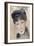 Jeune femme au chapeau noir-Pierre-Auguste Renoir-Framed Giclee Print